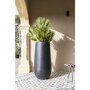 Pottery Pots Natural Nax ronde plantenbak hoog zwart buiten
